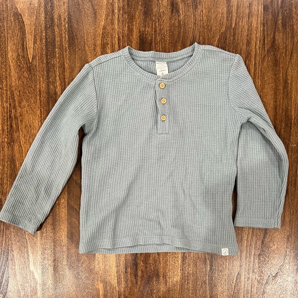 Carter’s Little Planet Organic Waffle Shirt Long Sleeve Boys